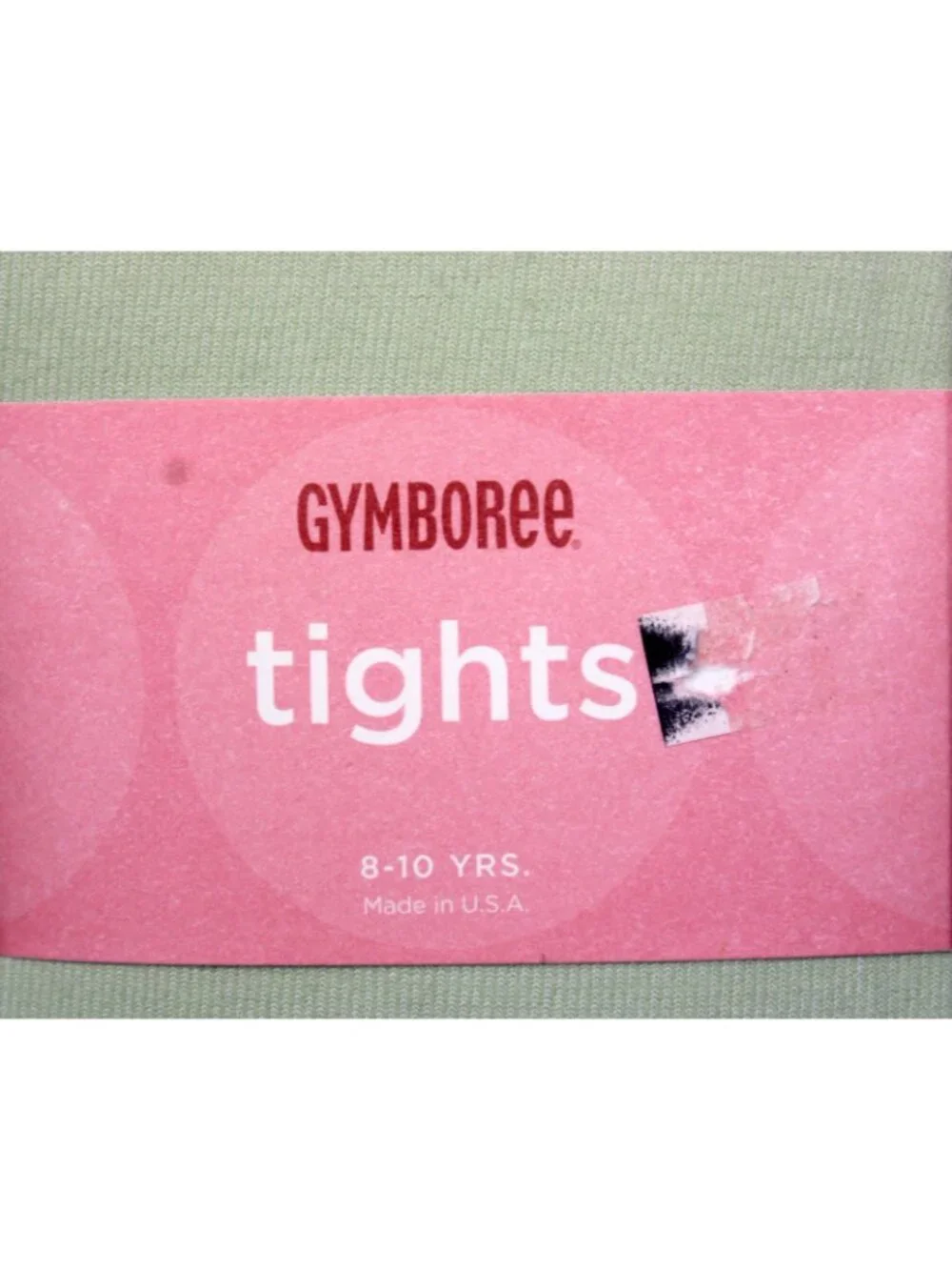 2009 Gymboree Winter Ballerina Tights sz 8-10 Light Green Mint Pastel Footed